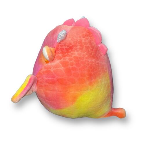 Squishmallows Plush Dragon Celestina KellyToy Eyes Nursery Decor Pink Tie Dye 8" - Picture 4 of 12